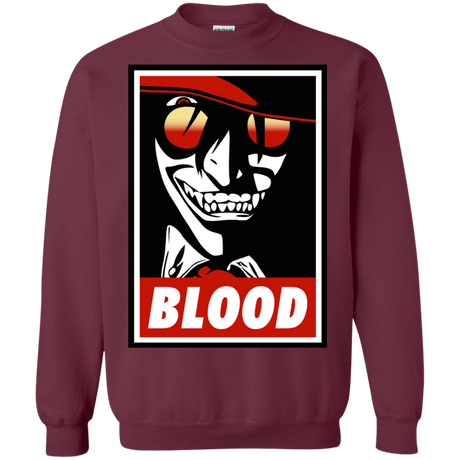 Sweatshirts Maroon / Small Blood Crewneck Sweatshirt