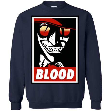 Sweatshirts Navy / Small Blood Crewneck Sweatshirt