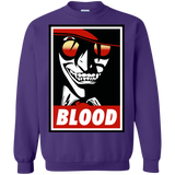 Sweatshirts Purple / Small Blood Crewneck Sweatshirt