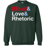 Sweatshirts Forest Green / Small Blood Love Rhetoric Crewneck Sweatshirt
