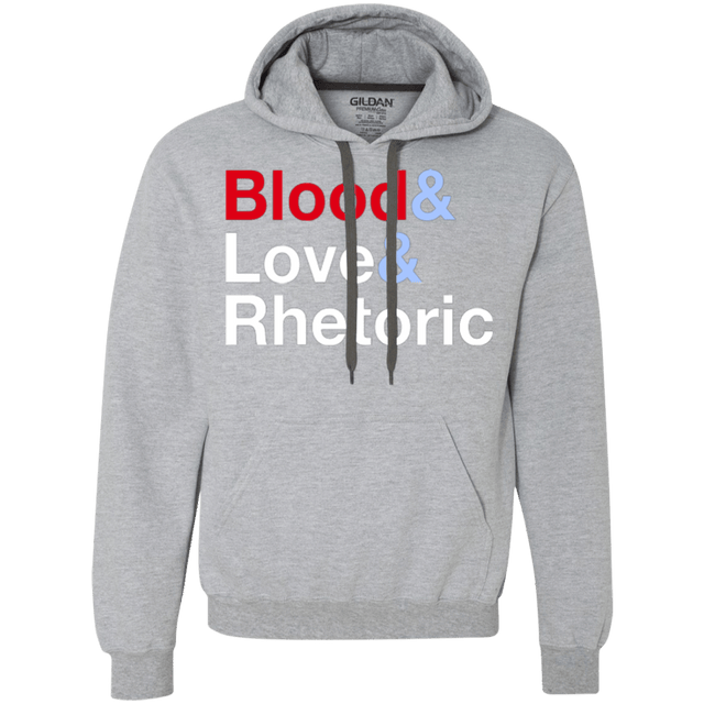 Sweatshirts Sport Grey / Small Blood Love Rhetoric Premium Fleece Hoodie