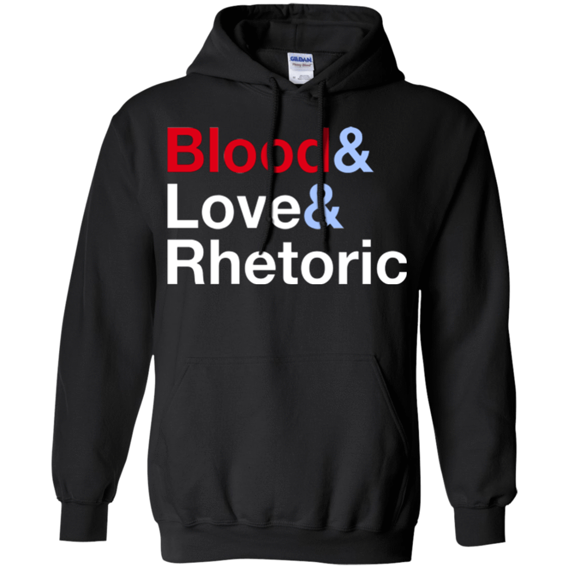 Sweatshirts Black / Small Blood Love Rhetoric Pullover Hoodie