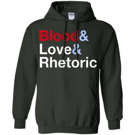 Sweatshirts Forest Green / Small Blood Love Rhetoric Pullover Hoodie