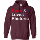 Sweatshirts Maroon / Small Blood Love Rhetoric Pullover Hoodie