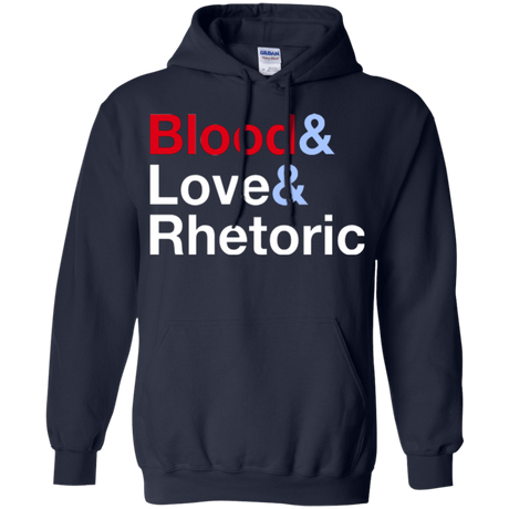 Sweatshirts Navy / Small Blood Love Rhetoric Pullover Hoodie