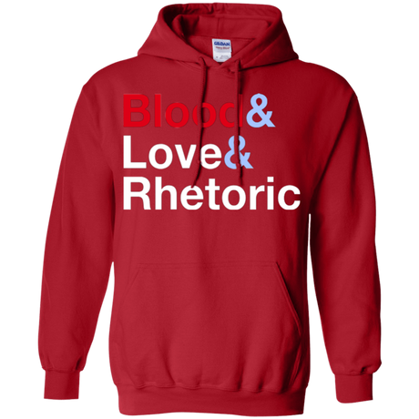 Sweatshirts Red / Small Blood Love Rhetoric Pullover Hoodie