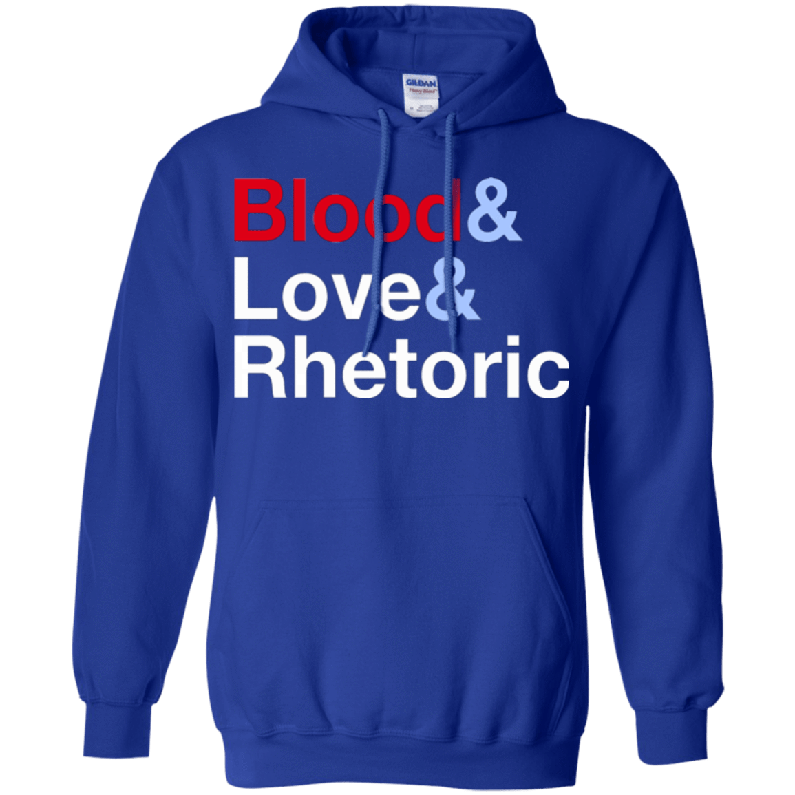 Sweatshirts Royal / Small Blood Love Rhetoric Pullover Hoodie