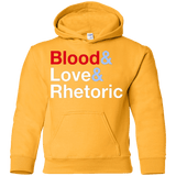 Sweatshirts Gold / YS Blood Love Rhetoric Youth Hoodie