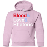 Sweatshirts Light Pink / YS Blood Love Rhetoric Youth Hoodie