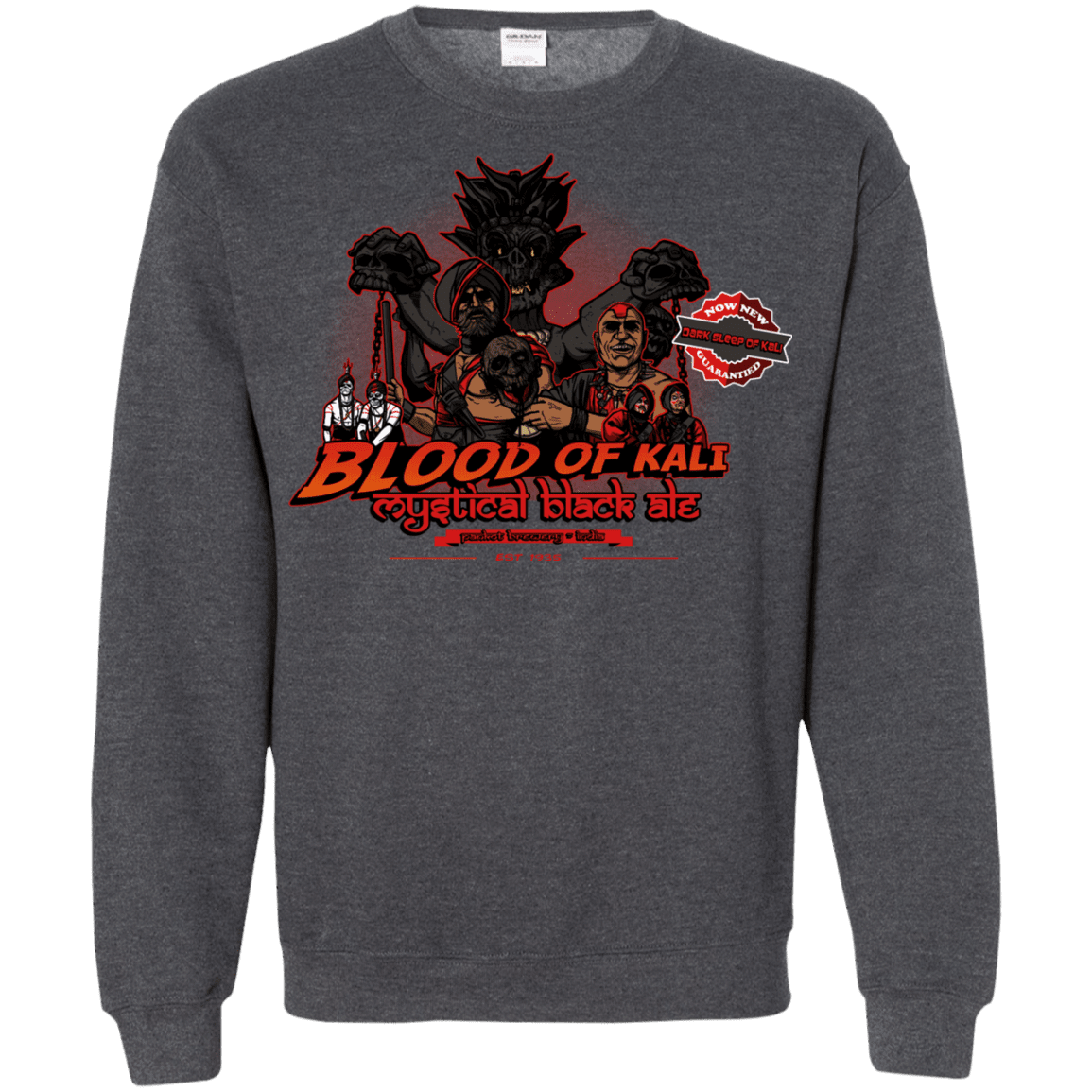 Sweatshirts Dark Heather / S Blood Of Kali Crewneck Sweatshirt