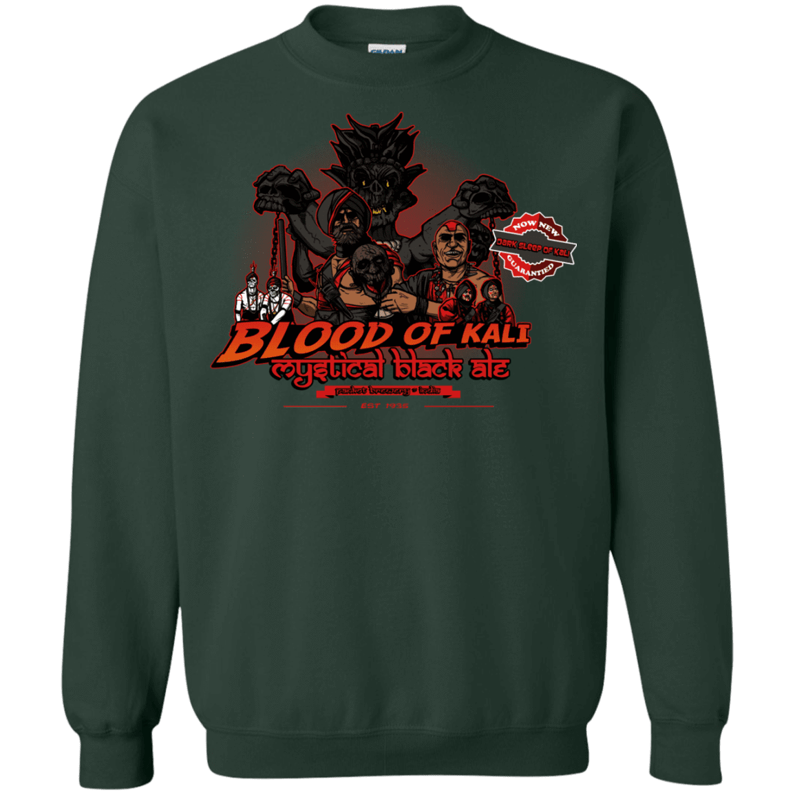 Sweatshirts Forest Green / S Blood Of Kali Crewneck Sweatshirt