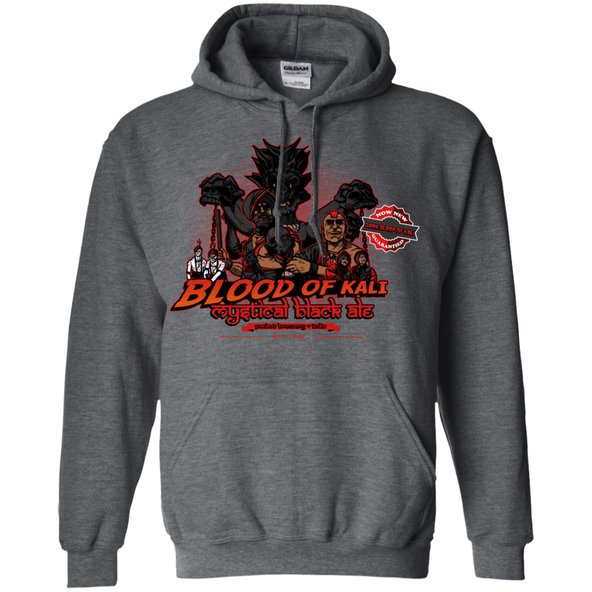Sweatshirts Dark Heather / S Blood Of Kali Pullover Hoodie