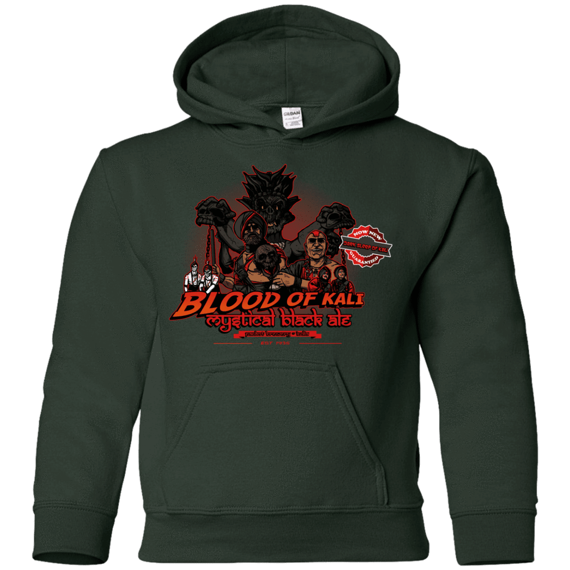 Sweatshirts Forest Green / YS Blood Of Kali Youth Hoodie
