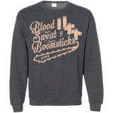Sweatshirts Dark Heather / Small Blood Sweat & Boomsticks Crewneck Sweatshirt