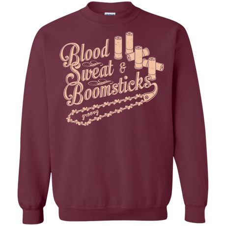 Sweatshirts Maroon / Small Blood Sweat & Boomsticks Crewneck Sweatshirt