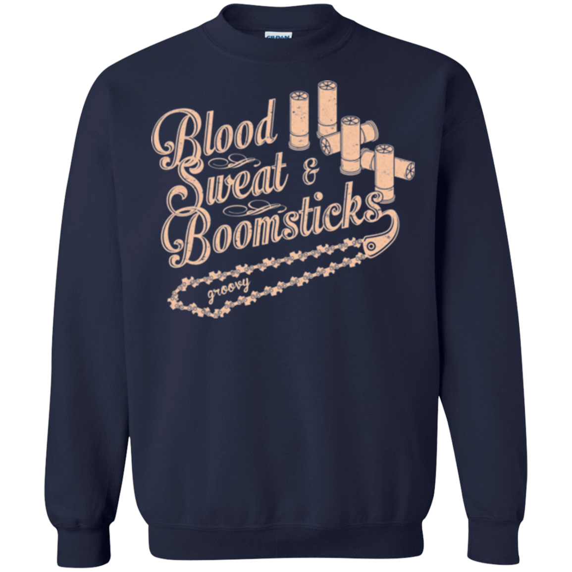 Sweatshirts Navy / Small Blood Sweat & Boomsticks Crewneck Sweatshirt