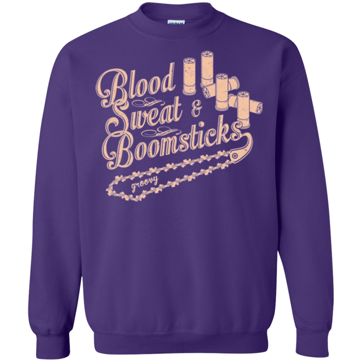 Sweatshirts Purple / Small Blood Sweat & Boomsticks Crewneck Sweatshirt