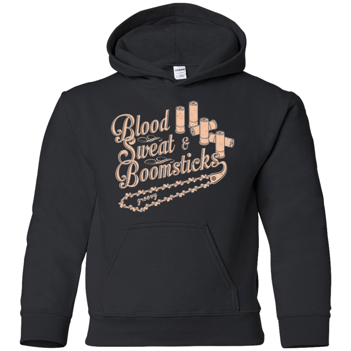 Sweatshirts Black / YS Blood Sweat & Boomsticks Youth Hoodie