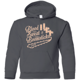 Sweatshirts Charcoal / YS Blood Sweat & Boomsticks Youth Hoodie