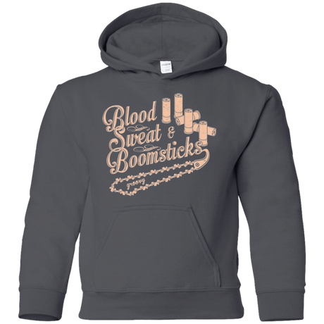 Sweatshirts Charcoal / YS Blood Sweat & Boomsticks Youth Hoodie