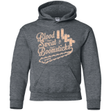 Sweatshirts Dark Heather / YS Blood Sweat & Boomsticks Youth Hoodie