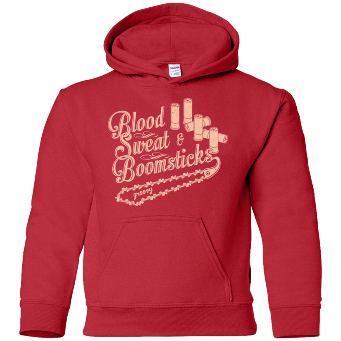 Sweatshirts Red / YS Blood Sweat & Boomsticks Youth Hoodie