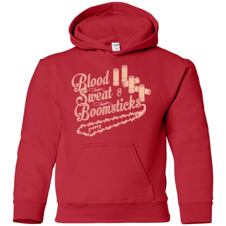 Sweatshirts Red / YS Blood Sweat & Boomsticks Youth Hoodie