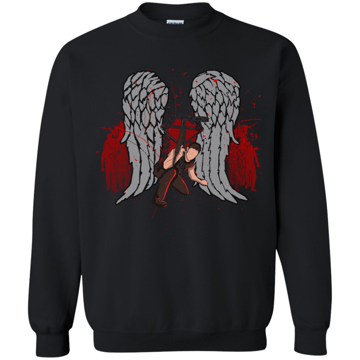 Sweatshirts Black / Small Bloody Wings Dixon Crewneck Sweatshirt