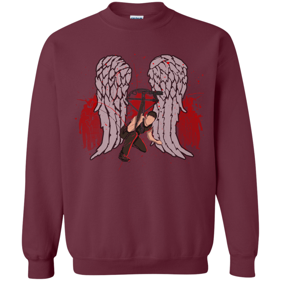 Sweatshirts Maroon / Small Bloody Wings Dixon Crewneck Sweatshirt