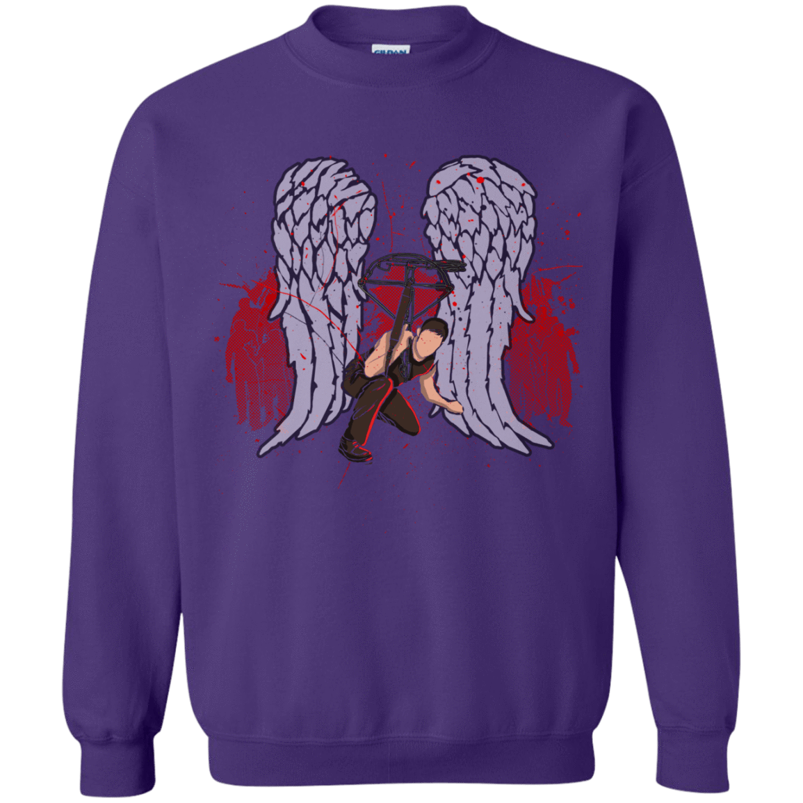 Sweatshirts Purple / Small Bloody Wings Dixon Crewneck Sweatshirt