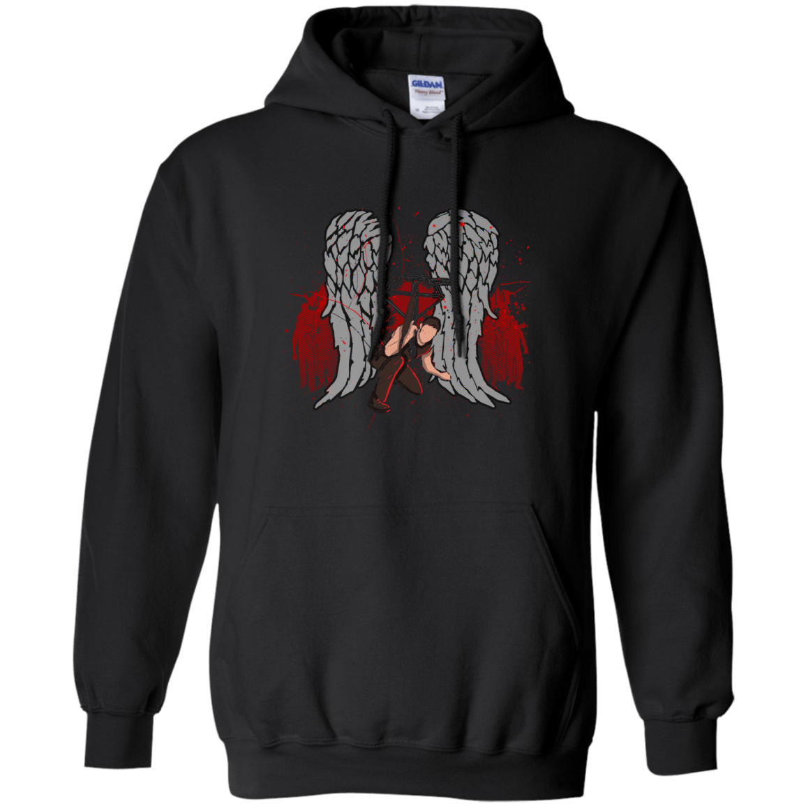 Sweatshirts Black / Small Bloody Wings Dixon Pullover Hoodie