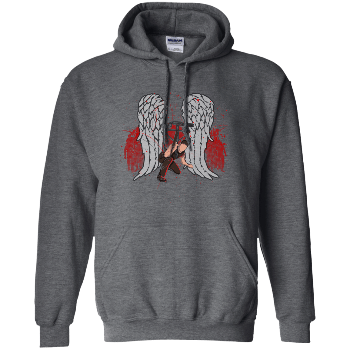 Sweatshirts Dark Heather / Small Bloody Wings Dixon Pullover Hoodie