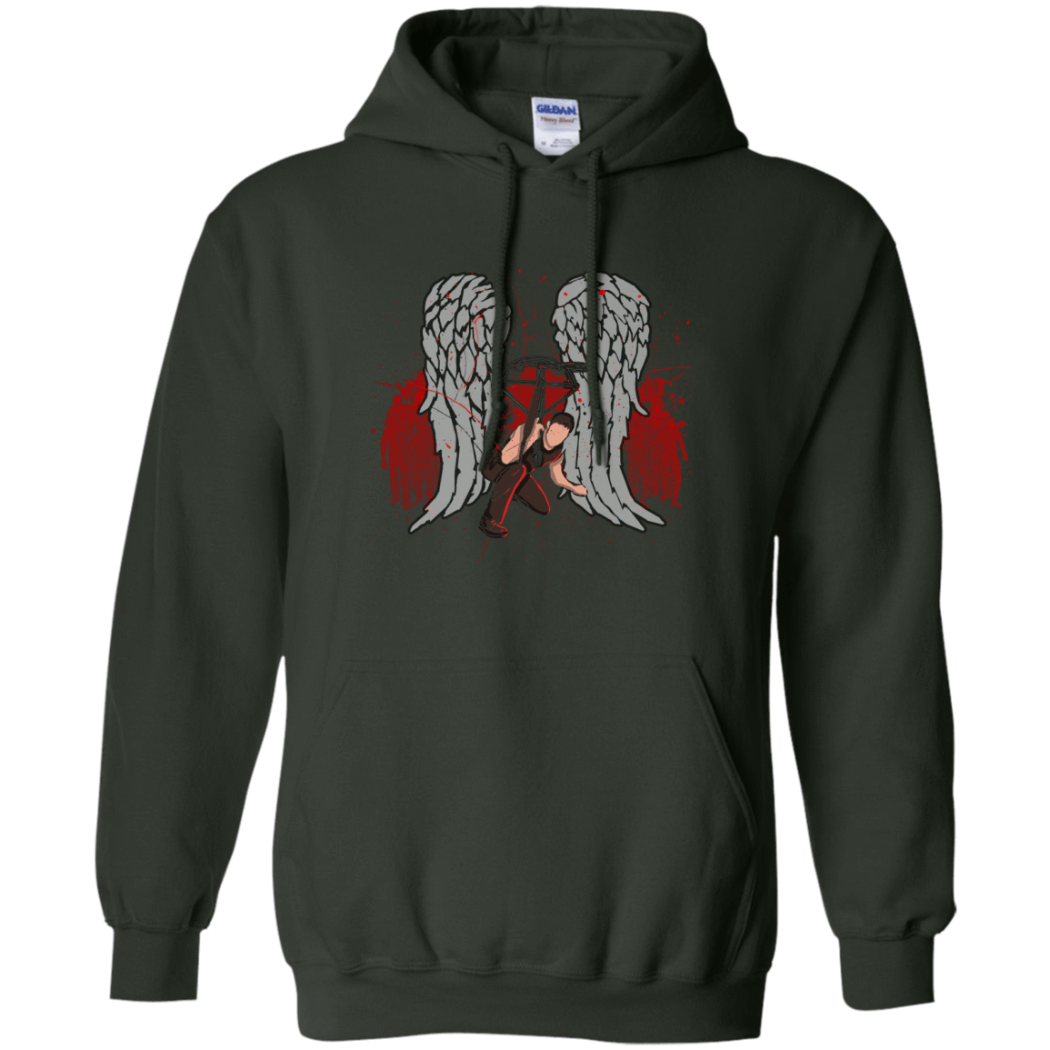 Sweatshirts Forest Green / Small Bloody Wings Dixon Pullover Hoodie