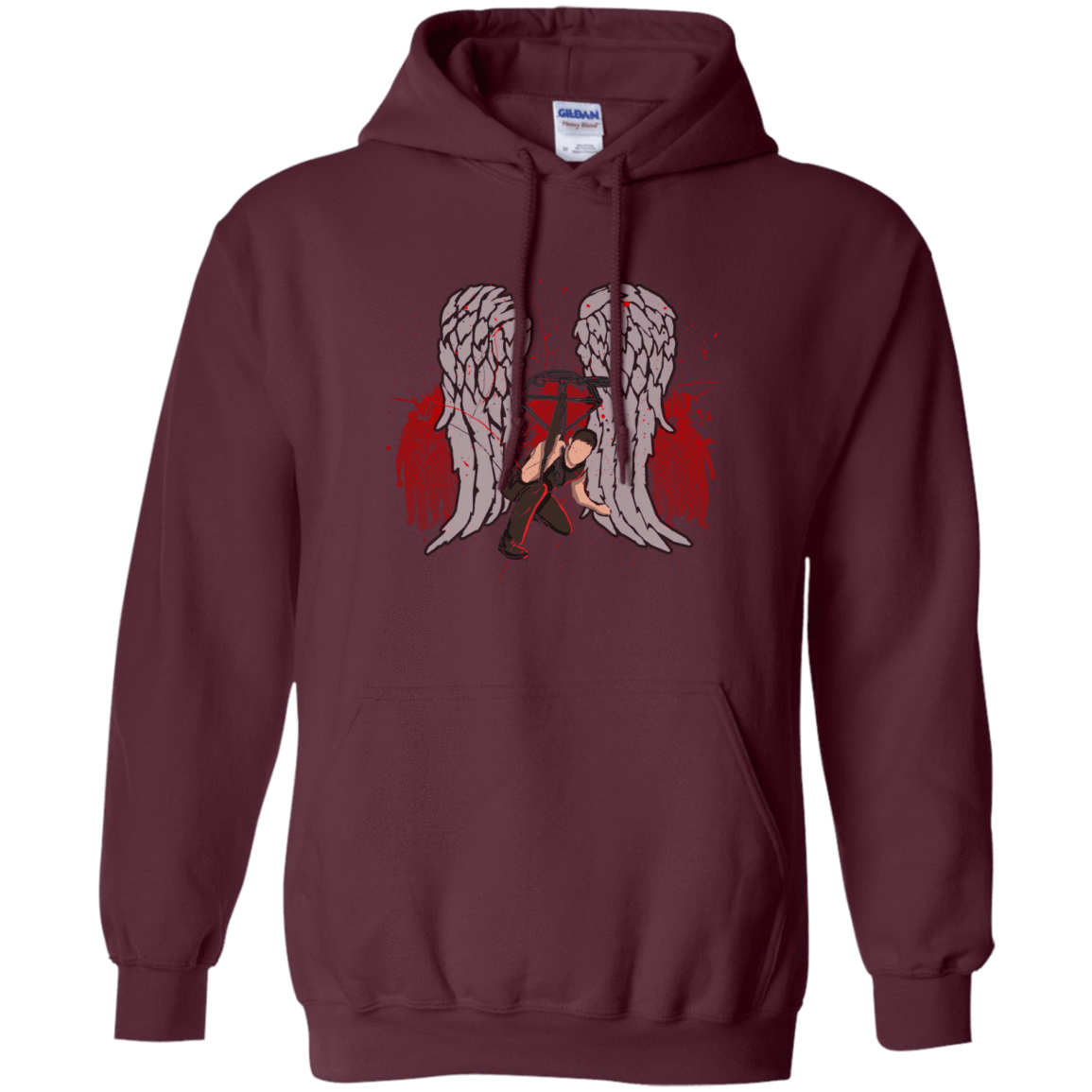 Sweatshirts Maroon / Small Bloody Wings Dixon Pullover Hoodie