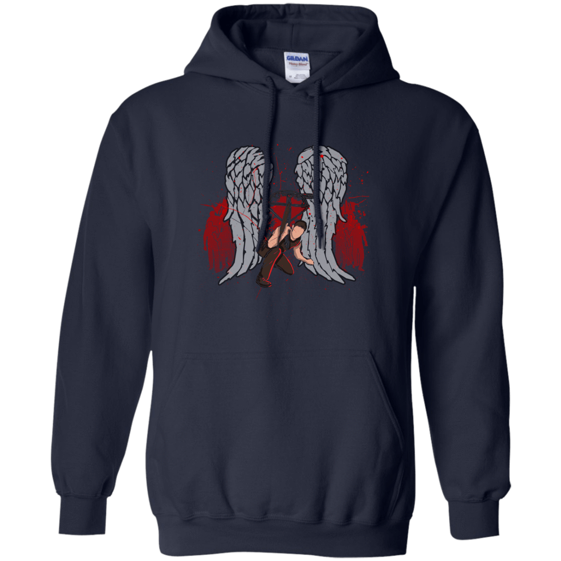 Sweatshirts Navy / Small Bloody Wings Dixon Pullover Hoodie