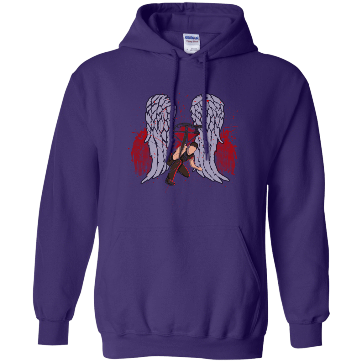 Sweatshirts Purple / Small Bloody Wings Dixon Pullover Hoodie