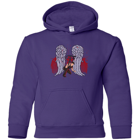 Sweatshirts Purple / YS Bloody Wings Dixon Youth Hoodie