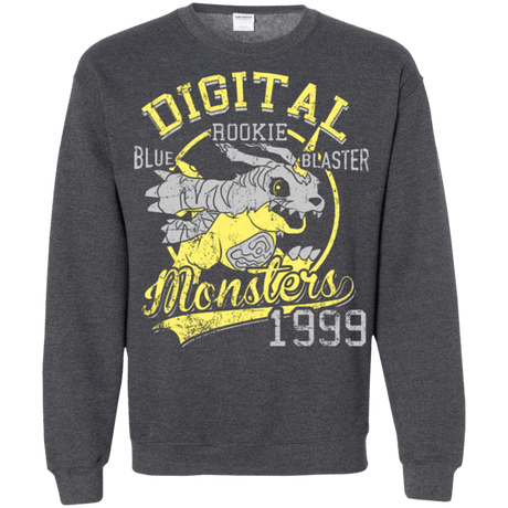 Sweatshirts Dark Heather / Small Blue Blaster Crewneck Sweatshirt