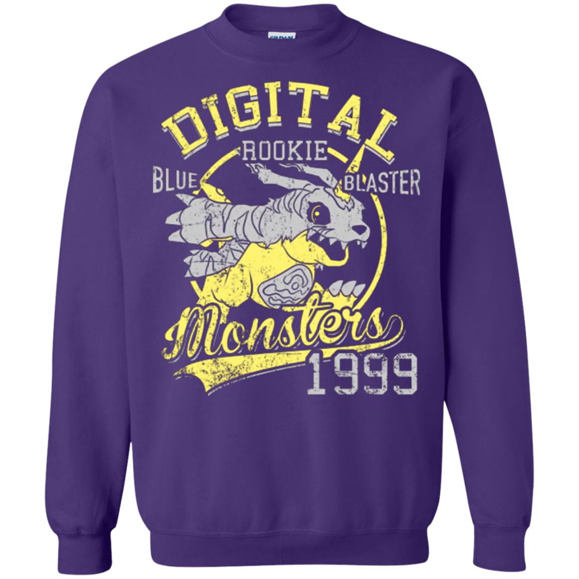 Sweatshirts Purple / Small Blue Blaster Crewneck Sweatshirt