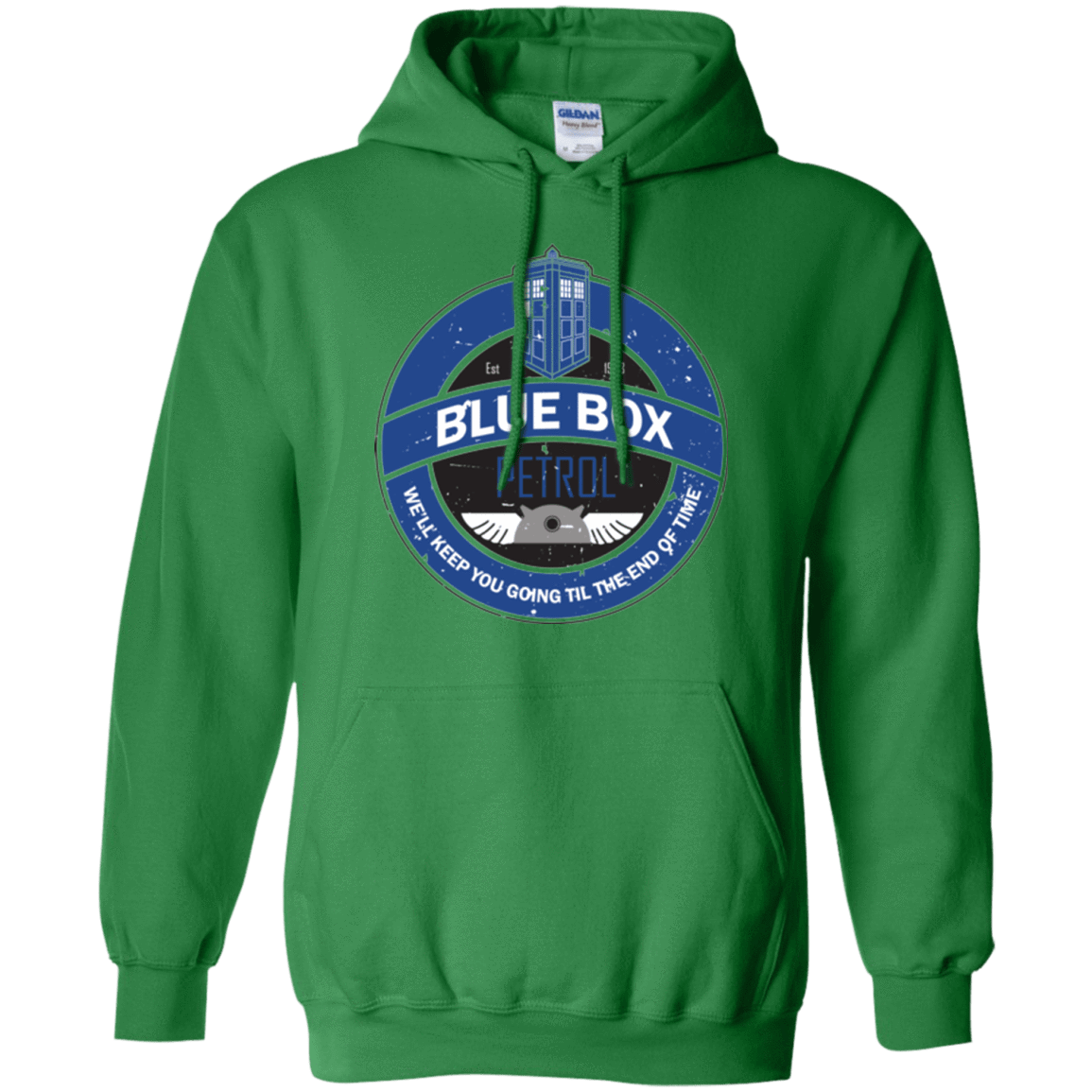 Sweatshirts Irish Green / Small Blue Box V7(1) Pullover Hoodie