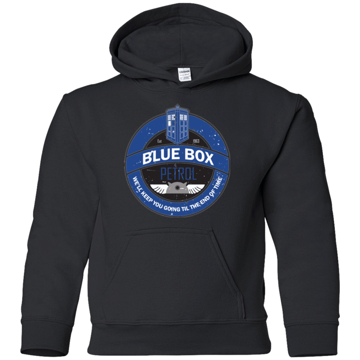 Sweatshirts Black / YS Blue Box V7(1) Youth Hoodie