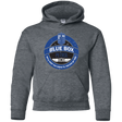 Sweatshirts Dark Heather / YS Blue Box V7(1) Youth Hoodie