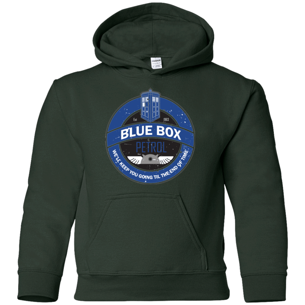 Sweatshirts Forest Green / YS Blue Box V7(1) Youth Hoodie