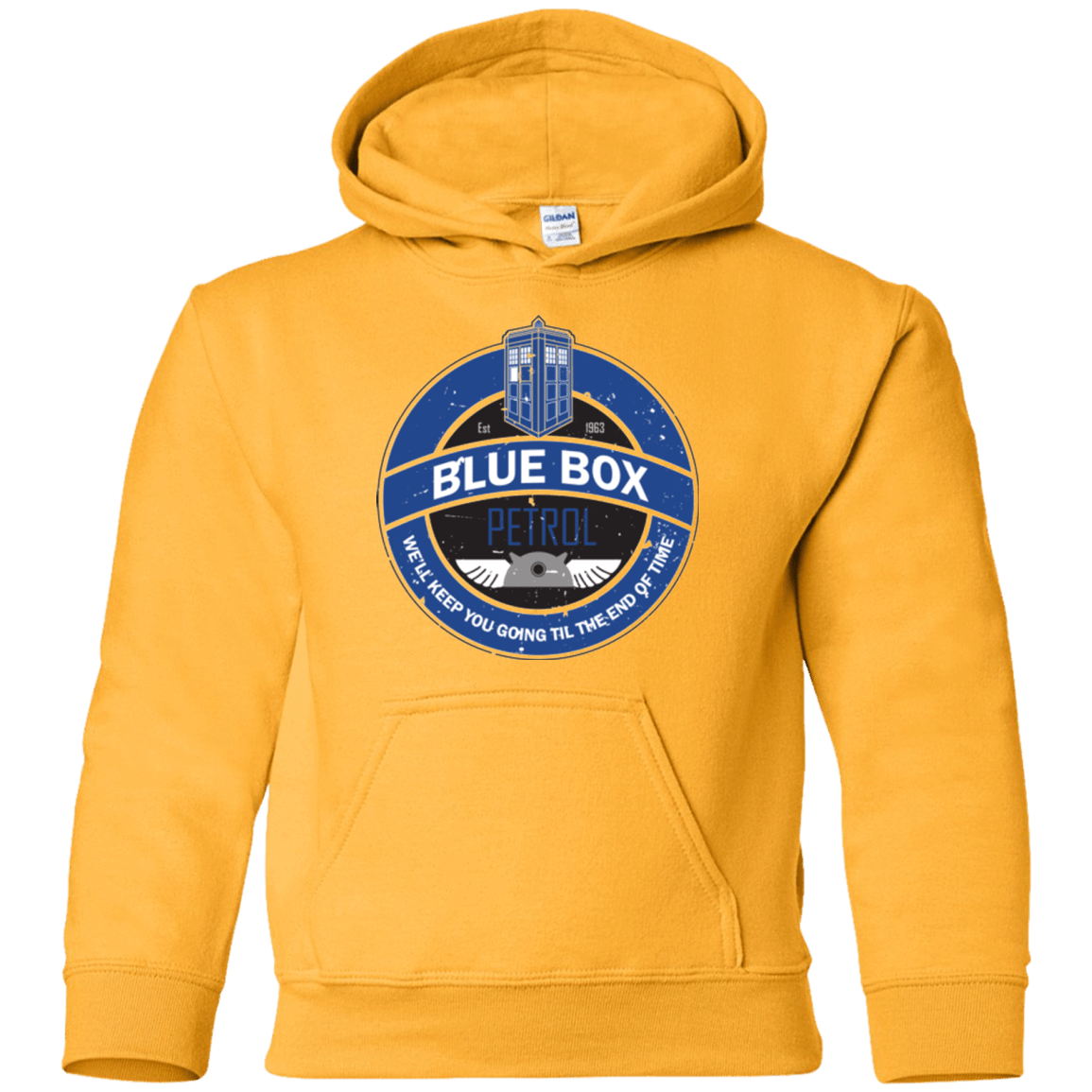 Sweatshirts Gold / YS Blue Box V7(1) Youth Hoodie