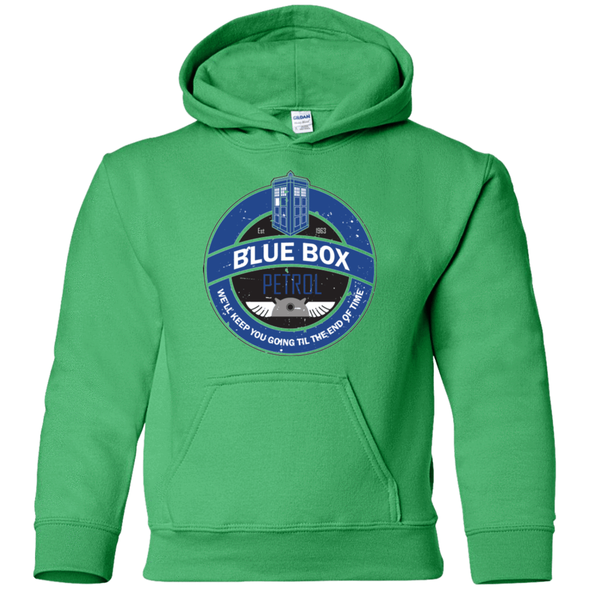 Sweatshirts Irish Green / YS Blue Box V7(1) Youth Hoodie