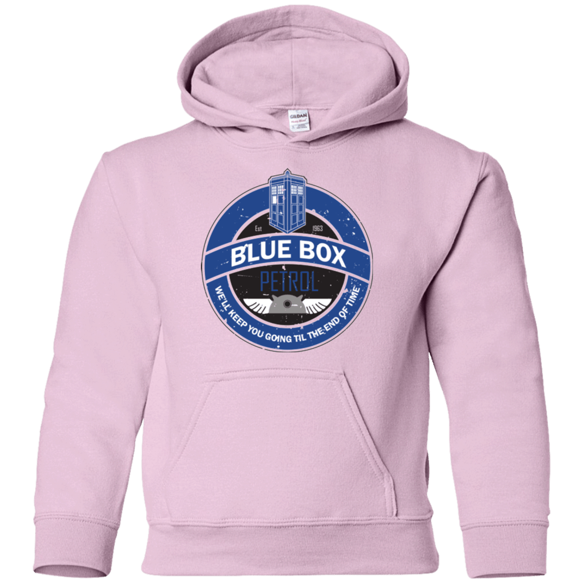 Sweatshirts Light Pink / YS Blue Box V7(1) Youth Hoodie
