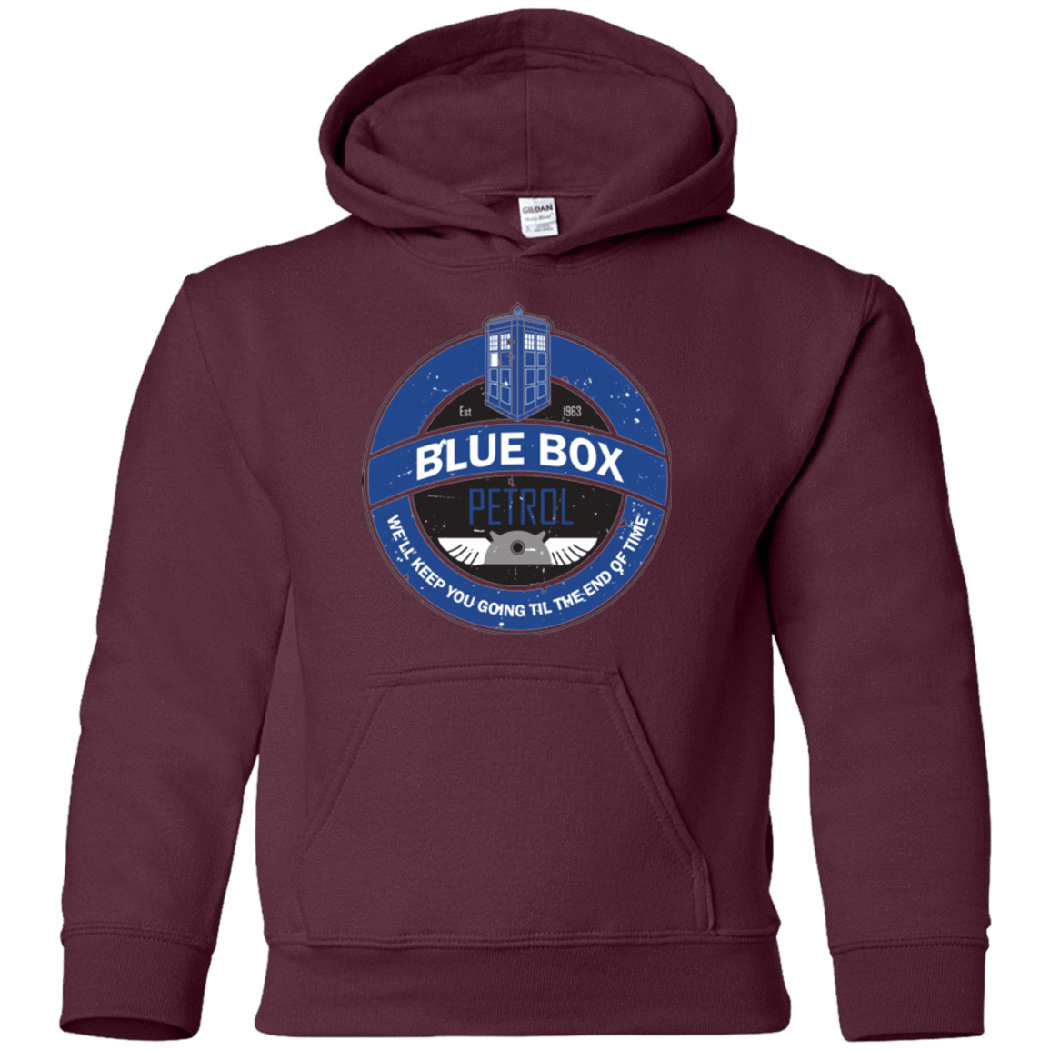 Sweatshirts Maroon / YS Blue Box V7(1) Youth Hoodie