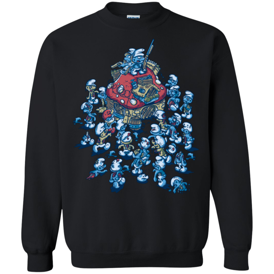 Sweatshirts Black / Small BLUE HORDE Crewneck Sweatshirt