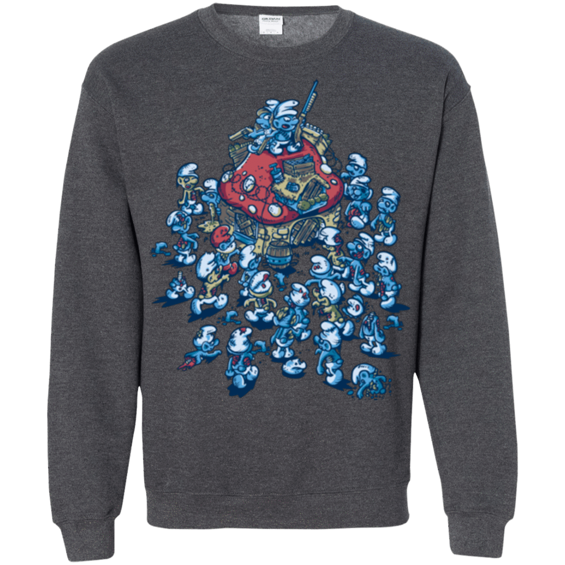 Sweatshirts Dark Heather / Small BLUE HORDE Crewneck Sweatshirt