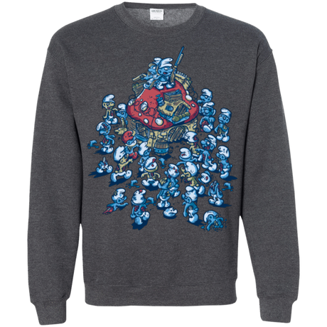 Sweatshirts Dark Heather / Small BLUE HORDE Crewneck Sweatshirt